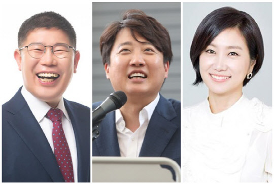 (왼쪽부터) 김경진 전 국회의원, 이준석 전 국민의힘 대표, 허은아 국민의힘 의원. <허은아 의원실 제공, 김경진 SNS, 연합뉴스>